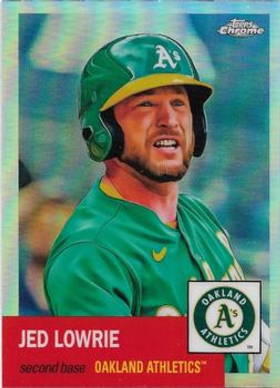 Jed Lowrie 2022 Topps Chrome Platinum Anniversary #316 Refractor RAW
