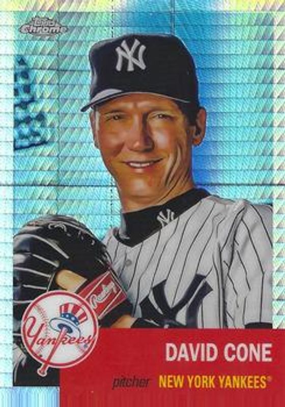 David Cone 2022 Topps Chrome Platinum Anniversary #29 Prism Refractor RAW