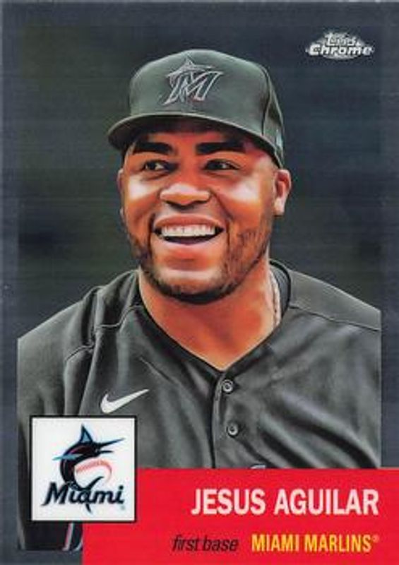 Jesus Aguilar 2022 Topps Chrome Platinum Anniversary #484 Base RAW