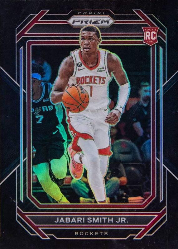 Jabari Smith Jr. 2022 Prizm #228 Black /1 Rookie RAW