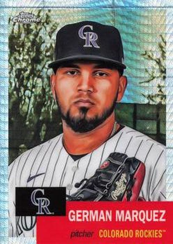 German Marquez 2022 Topps Chrome Platinum Anniversary #279 Prism Refractor RAW