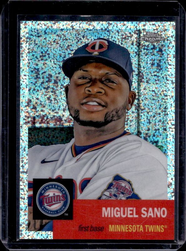 Miguel Sano 2022 Topps Chrome Platinum Anniversary #357 Speckle Refractor /150 RAW