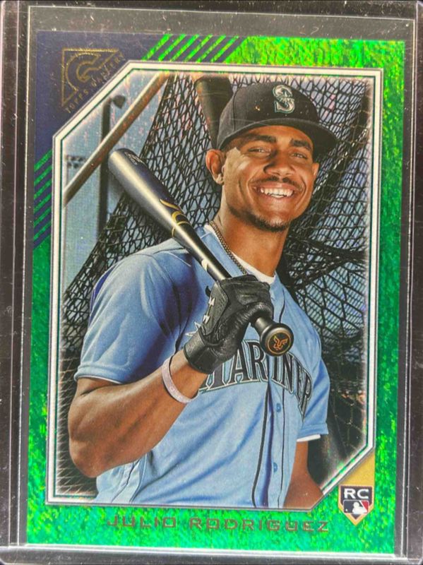Julio Rodriguez 2022 Topps Gallery #35 Green Pattern /99 Rookie RAW