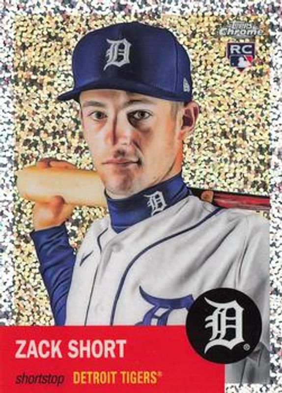Zack Short 2022 Topps Chrome Platinum Anniversary #291 Speckle Refractor /150 Rookie RAW
