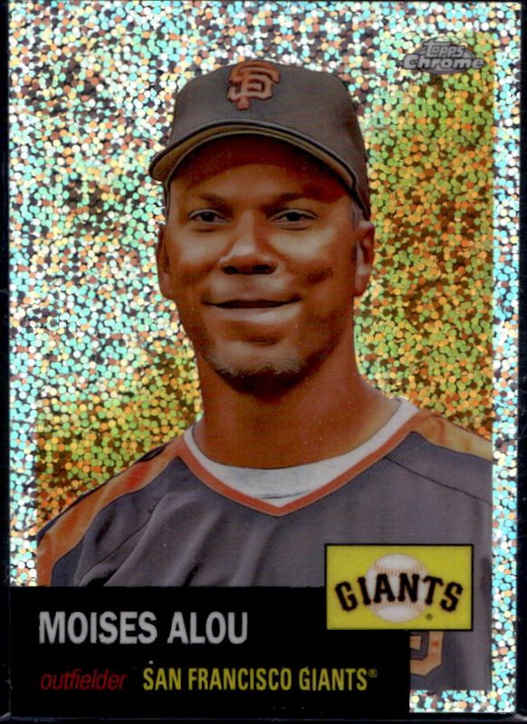 Moises Alou 2022 Topps Chrome Platinum Anniversary #360 Speckle Refractor /150 RAW