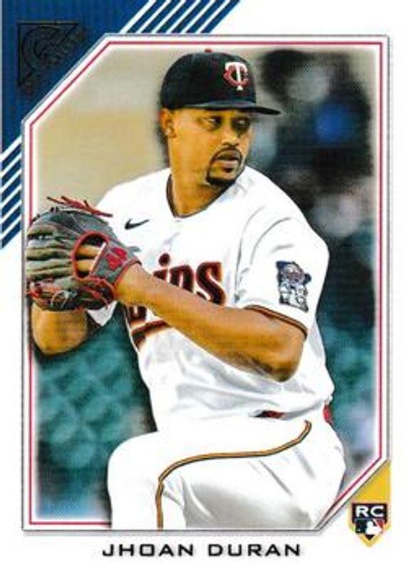 Jhoan Duran 2022 Topps Gallery #189 Base Rookie RAW