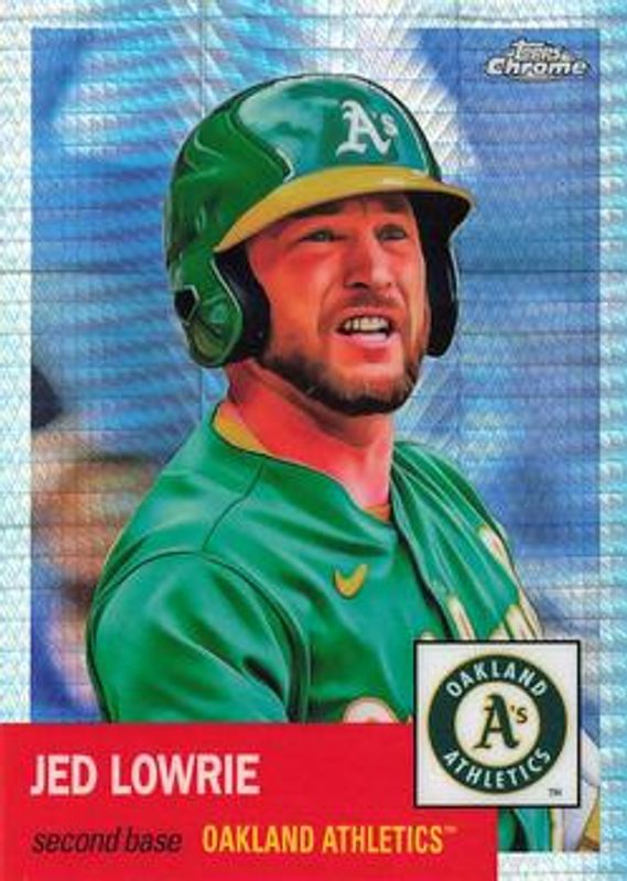 Jed Lowrie 2022 Topps Chrome Platinum Anniversary #316 Prism Refractor RAW