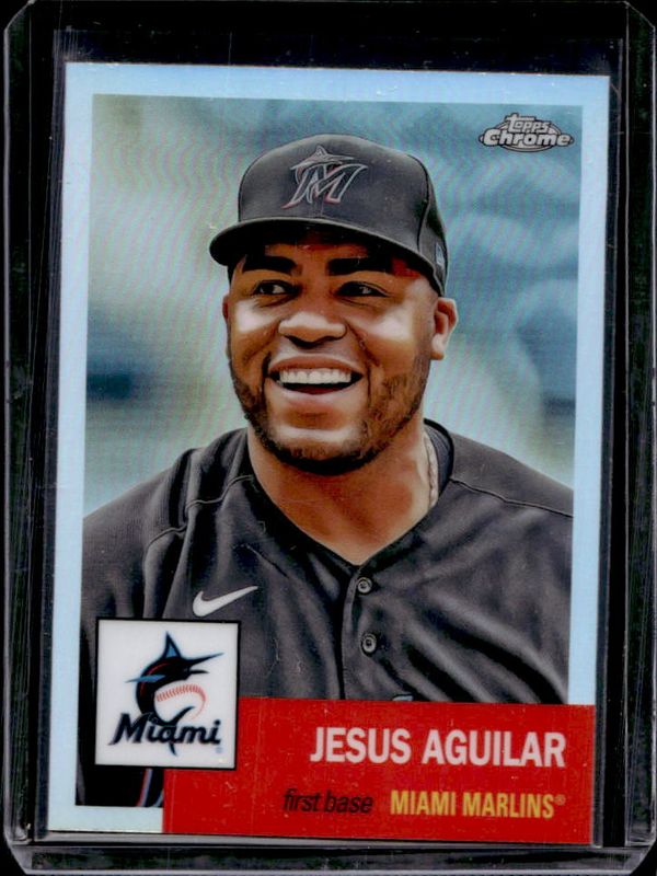 Jesus Aguilar 2022 Topps Chrome Platinum Anniversary #484 Refractor RAW