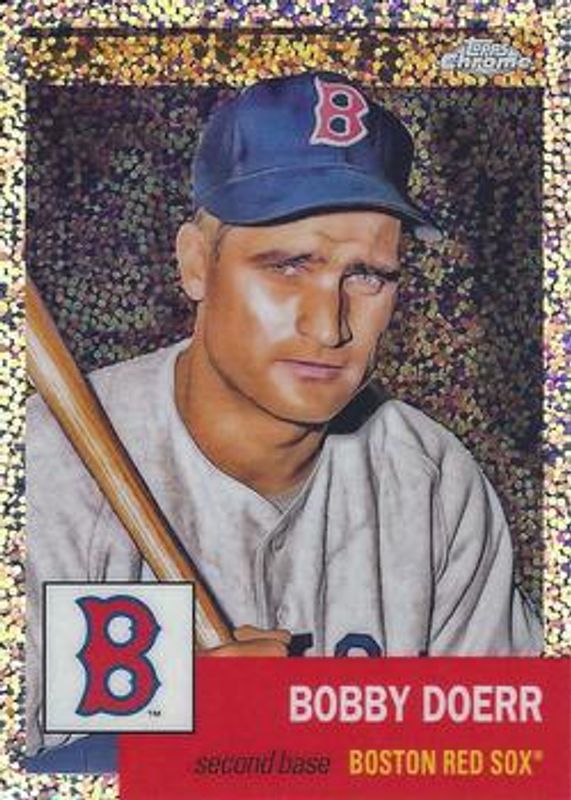Bobby Doerr 2022 Topps Chrome Platinum Anniversary #212 Speckle Refractor /150 RAW