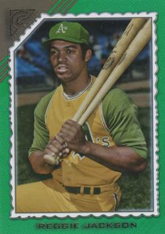 Reggie Jackson 2022 Topps Gallery #92 Green /125 RAW