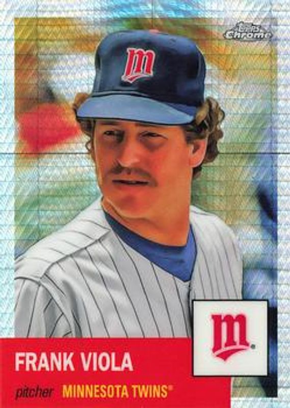Frank Viola 2022 Topps Chrome Platinum Anniversary #445 Prism Refractor RAW