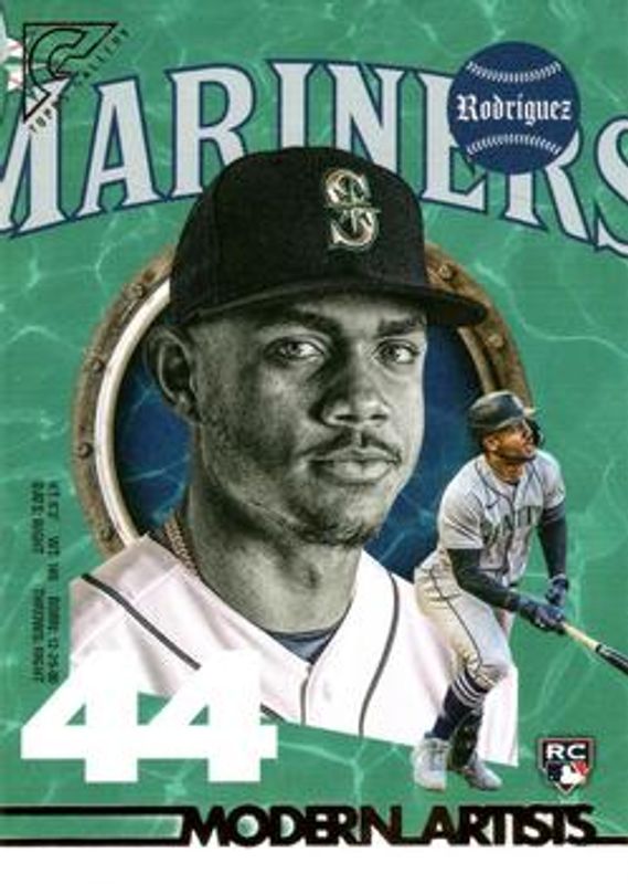 Julio Rodriguez 2022 Topps Gallery #MA-24 Modern Artists Rookie RAW