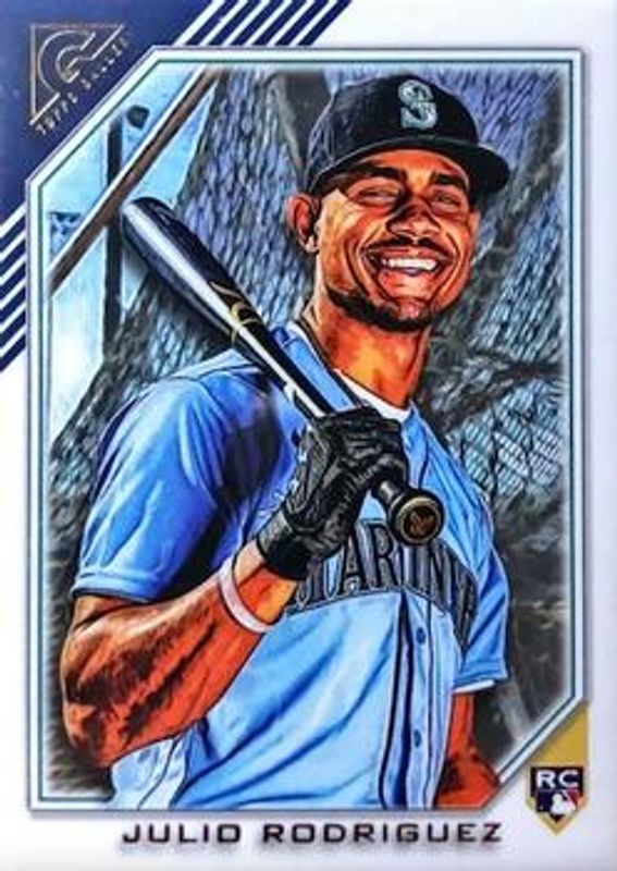 Julio Rodriguez 2022 Topps Gallery #35b Base Rookie RAW