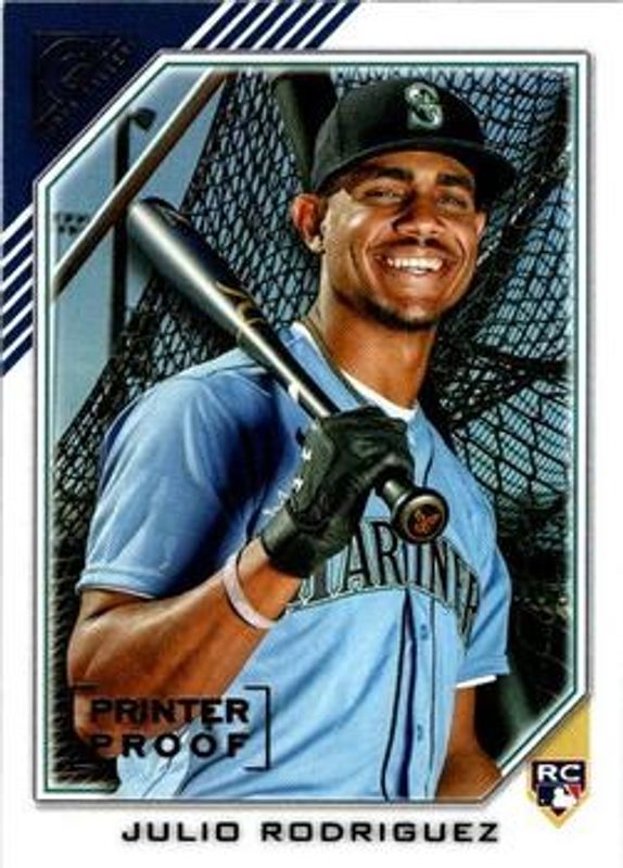 Julio Rodriguez 2022 Topps Gallery #35 Printer Proof Rookie RAW