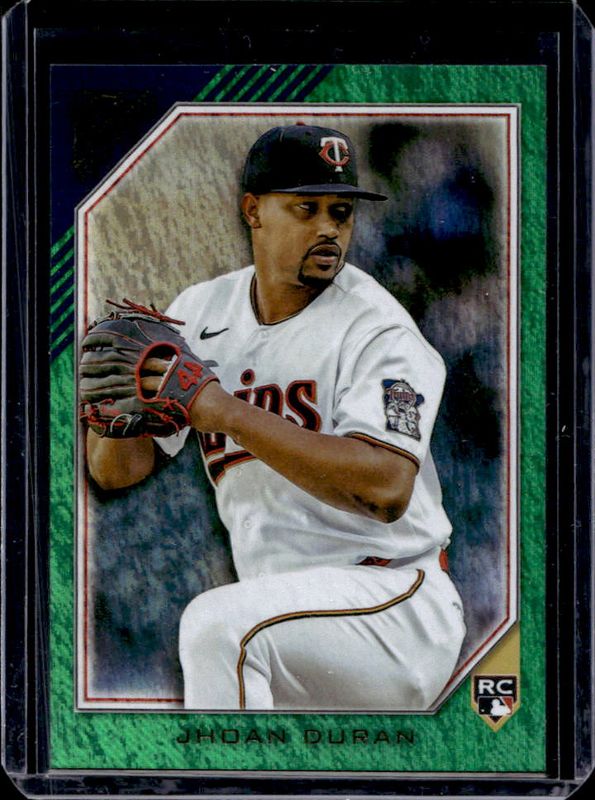 Jhoan Duran 2022 Topps Gallery #189 Green Pattern /99 Rookie RAW