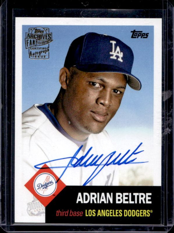 Adrian Beltre 2022 Topps Archives #53FF-AB Fan Favorites Premium /50 RAW