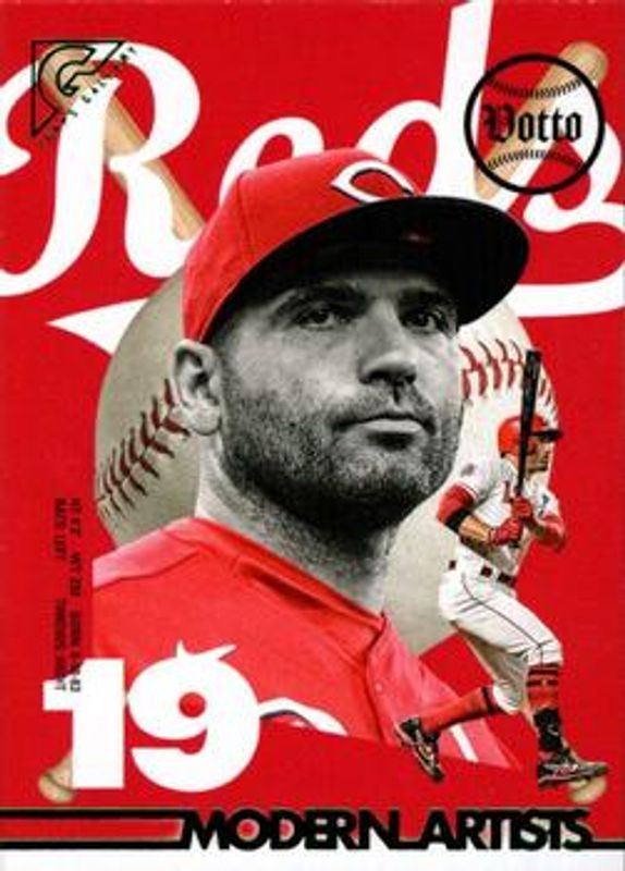 Joey Votto 2022 Topps Gallery #MA-15 Modern Artists - Green /250 RAW