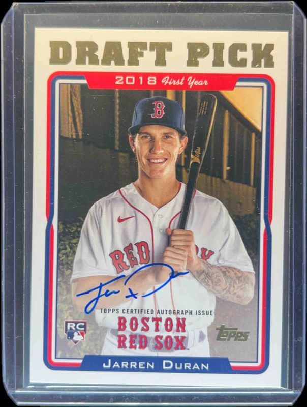 Jarren Duran 2022 Topps Archives #05DP-JD 2005 Topps Draft Picks Autographs Rookie RAW