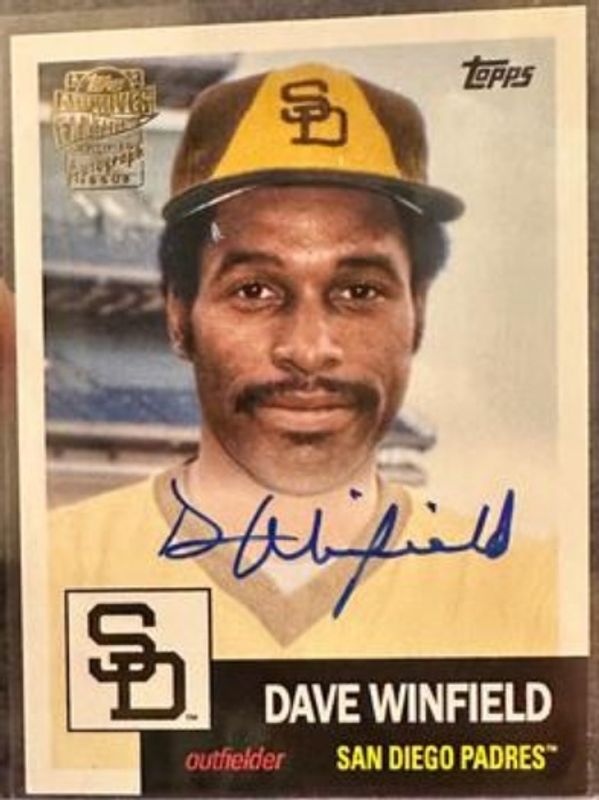 Dave Winfield 2022 Topps Archives #53FF-DW Fan Favorites Premium /50 ...
