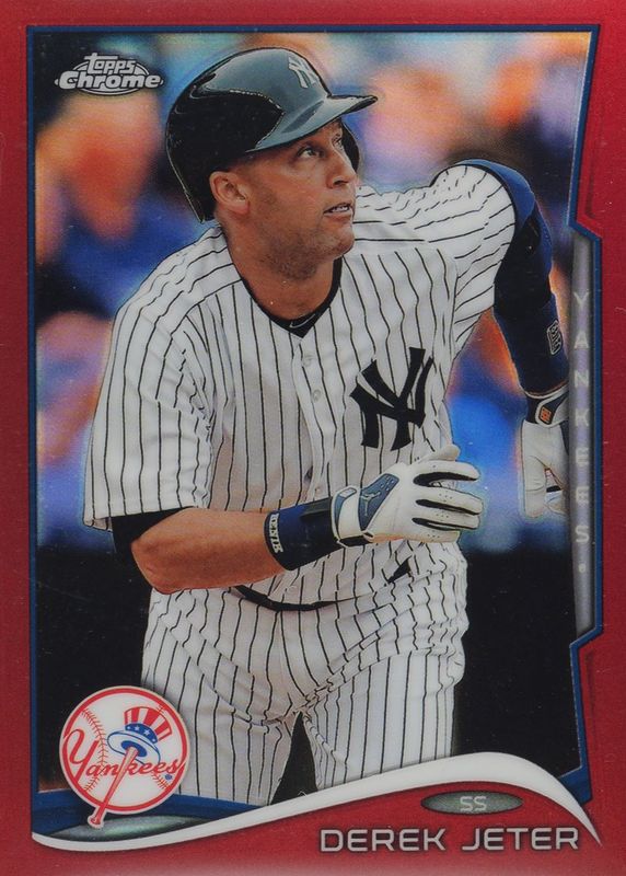 Derek Jeter 2014 Topps Chrome #56 Red Refractor /25 (Running) PSA 10