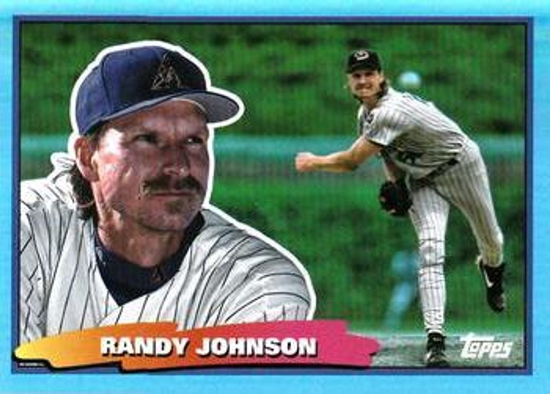 Randy Johnson 2022 Topps Archives #88BF-40 1988 Topps Big Foil - Sky Blue RAW
