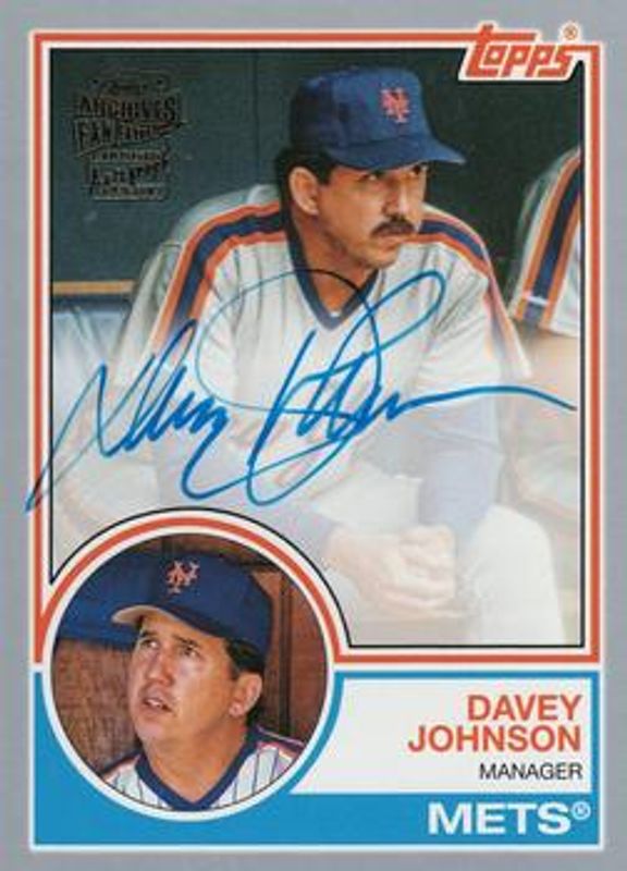 2022 Topps Archives #83FF-DJ Fan Favorites Autographs - Silver /99