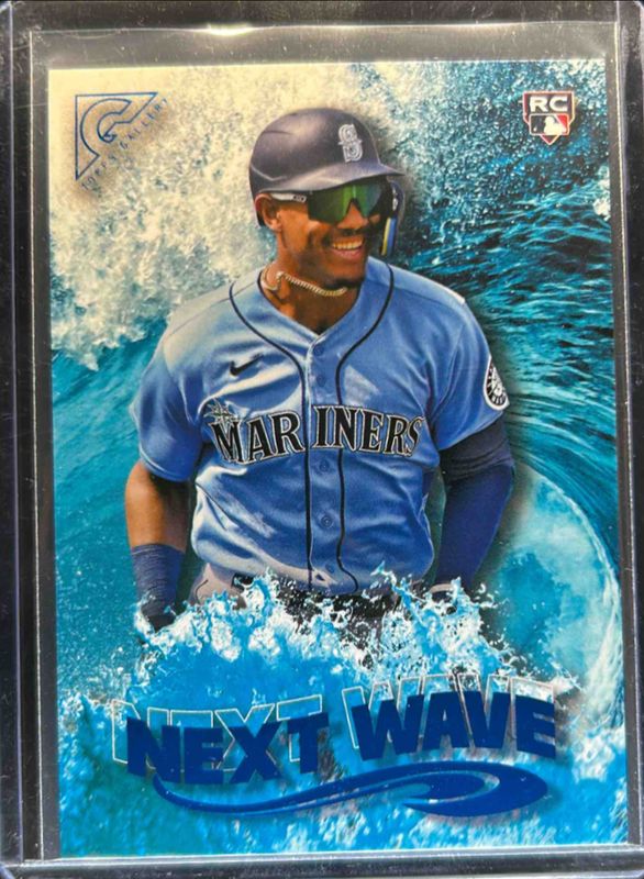 Julio Rodriguez 2022 Topps Gallery #NW-23 Next Wave - Blue /99 Rookie RAW
