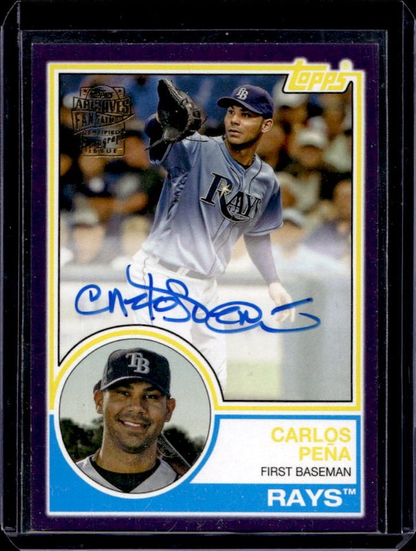 2022 Topps Archives #83FF-CP Fan Favorites Autographs - Purple /150