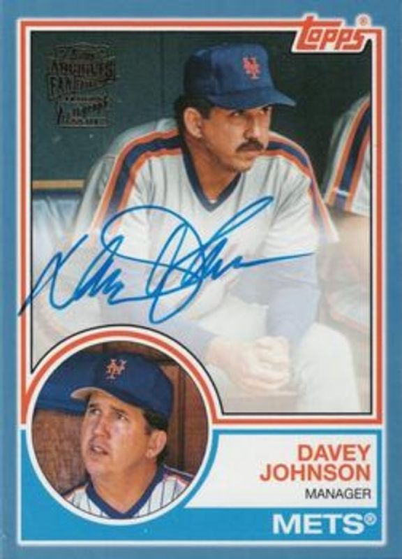 2022 Topps Archives #83FF-DJ Fan Favorites Autographs - Blue /25