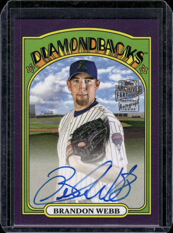 2022 Topps Archives #72FF-BW Fan Favorites Autographs - Purple /150