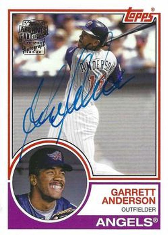 2022 Topps Archives #83FF-GA Fan Favorites Autographs