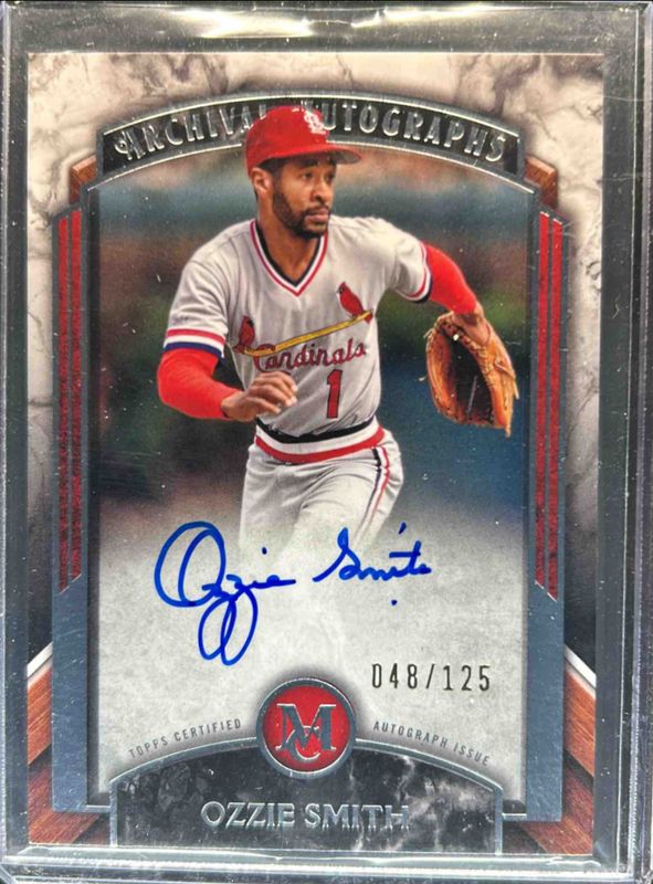 Ozzie Smith 2022 Topps Museum Collection #AA-OS Archival Autographs /125 RAW