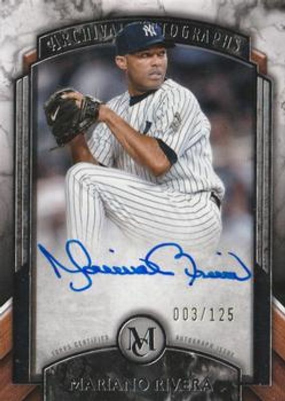 Mariano Rivera 2022 Topps Museum Collection #AA-MR Archival Autographs /125 RAW