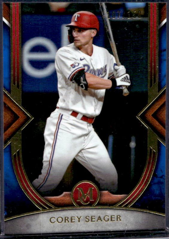 Corey Seager 2022 Topps Museum Collection #36 Sapphire /150 RAW