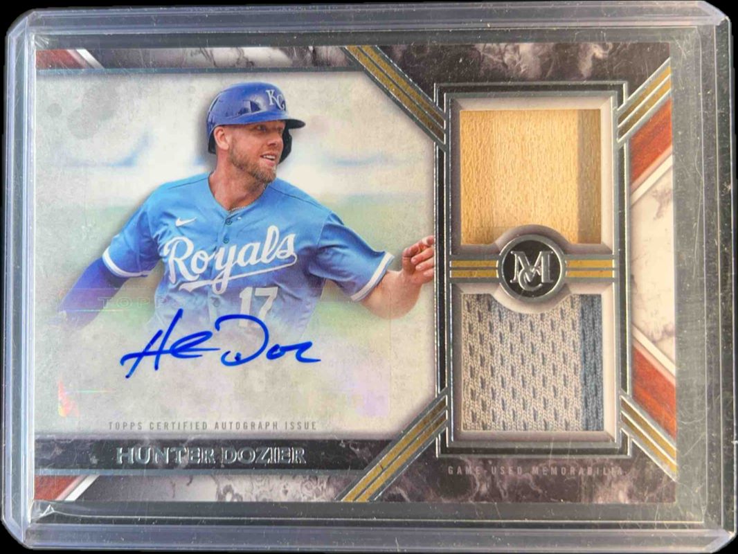 2022 Topps Museum Collection #SWDRA-HD Single-Player Signatures Swatches Dual Relic Autographs /100