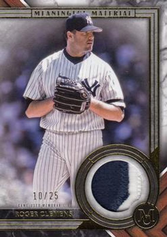 Roger Clemens 2022 Topps Museum Collection #MMR2-RC Meaningful Materials Relics - Gold /25 RAW