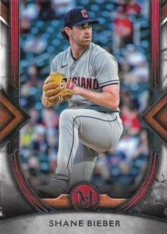 Shane Bieber 2022 Topps Museum Collection #40 Base RAW