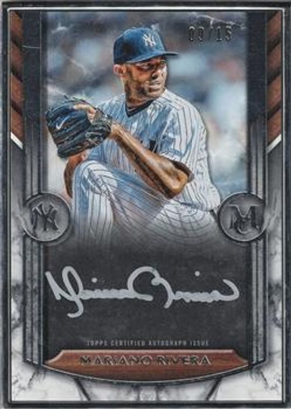 Mariano Rivera 2022 Topps Museum Collection #MFA-MR Museum Framed Autographs - Silver /15 RAW