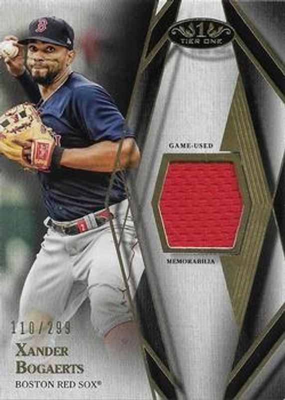 Xander Bogaerts 2022 Topps Tier One #T1R-XB Relics Design A /249 RAW