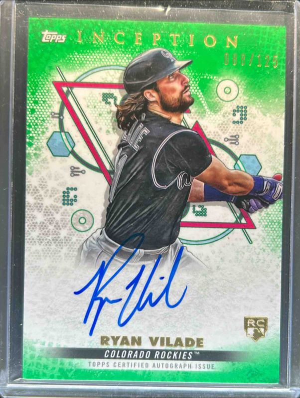 Ryan Vilade 2022 Topps Inception #BRES-RV Rookie & Emerging Stars Autographs - Green /125 RAW