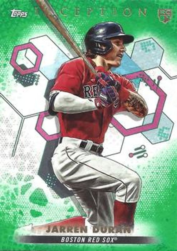Jarren Duran 2022 Topps Inception #79 Green Rookie RAW