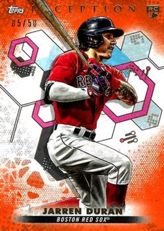 Jarren Duran 2022 Topps Inception #79 Orange /50 Rookie RAW