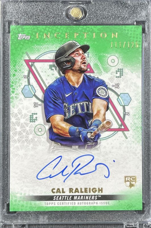 Cal Raleigh 2022 Topps Inception #BRES-CR Rookie & Emerging Stars Autographs - Green /125 RAW