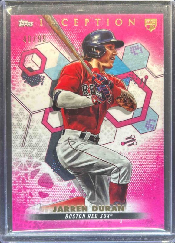 Jarren Duran 2022 Topps Inception #79 Magenta /99 Rookie RAW