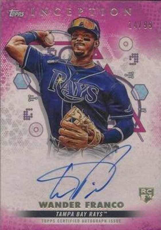 Wander Franco 2022 Topps Inception #BRES-WF Rookie & Emerging Stars Autographs - Magenta /99 RAW