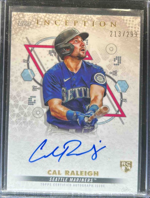 Cal Raleigh 2022 Topps Inception #BRES-CR Rookie & Emerging Stars Autographs /299 RAW