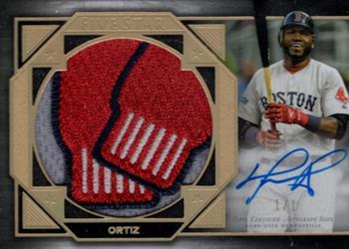 David Ortiz 2022 Topps Five Star #FSJP-DO Autographs Jumbo Prime - Team Patch /1 RAW