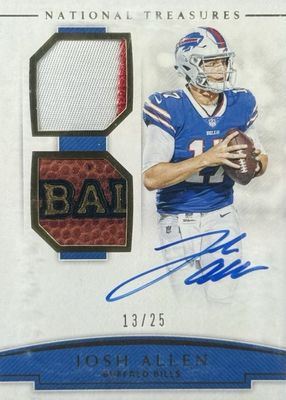 2018 National Treasures #RSC-JA Rookie NFL Gear Signature Combos - Prime (/25)