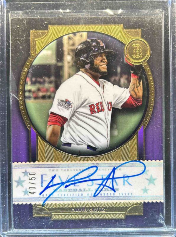 David Ortiz 2022 Topps Five Star #FSA-DO Purple /50 RAW