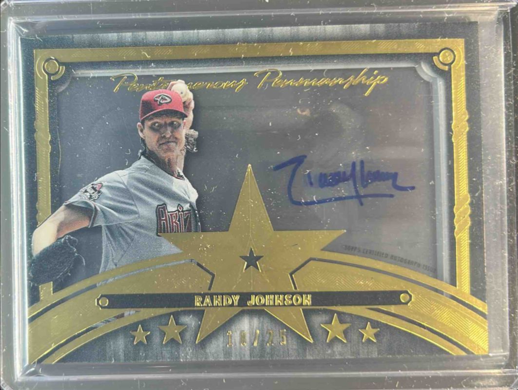 Randy Johnson 2022 Topps Five Star #PP-RJO Pentamerous Penmanship /25 RAW